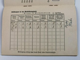 SA-Wehrabzeichen Übungsbuch, Verliehen 1943, Brunsbüttelkoog