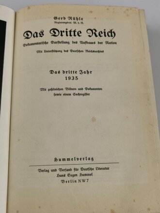 "Das Dritte Reich - Dokumentarische Darstellung des...