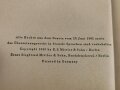 "Zerstörer feindwärts - Kriegsfahrten zwischen Eismeer und Biscaya", datiert 1944, ca. 200 Seiten, DIN A5