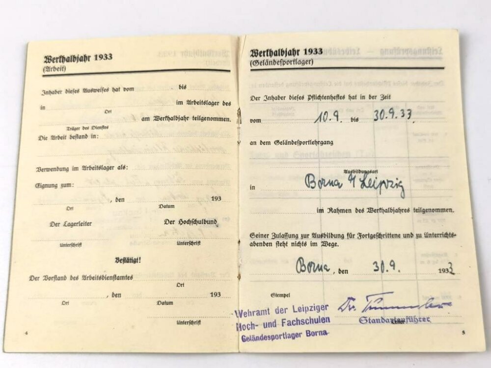 Reichsarbeitsdienst der Männer, Nachlass des Feldmeister Herbert Kolb