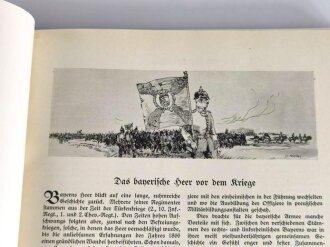 Das Bayernbuch vom Weltkriege 1914 - 1918, Band I+II, datiert 1930, beiliegend die Rechnung von 1937 über 48,45 Reichsmark !