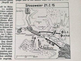 Das Bayernbuch vom Weltkriege 1914 - 1918, Band I+II, datiert 1930, beiliegend die Rechnung von 1937 über 48,45 Reichsmark !