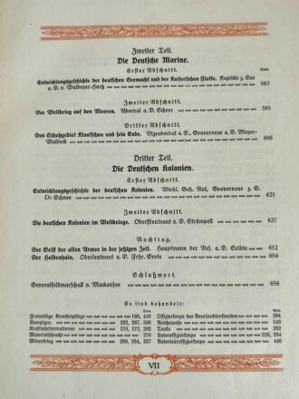 Ehrendenkmal der Deutschen Armee und Marine, 1871 - 1918, Grösse 38,5 x 29 cm mit  657 Seiten. Einband defekt und dilettantisch ausgebessert.