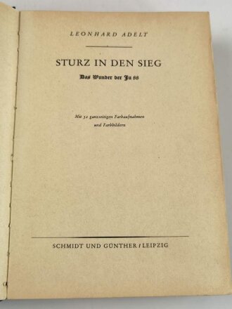 "Sturz in den Sieg" Das Wunder der Ju88. 423 Seiten