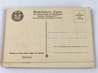 Wohlfahrts Karte des "Reichsverband zur Unterstützung deutscher Veteranen e.V"  10 Karten