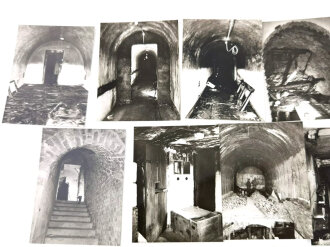 Deutschland nach 1945 "Obersalzberg, Bunkeranlagen nach der Zerstörung"Kunstverlag F.G.Zeitz , Königsee. 16 Kleinphotos, komplett