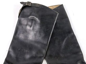 Paar Stiefel für Offiziere aus der Zeit des 2.Weltkrieg. Ungereinigtes Paar, Sohlenlänge 30,5cm