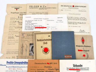 Bund Deutscher Mädel in der Hitler Jugend, Konvolut Ausweise und Papiere