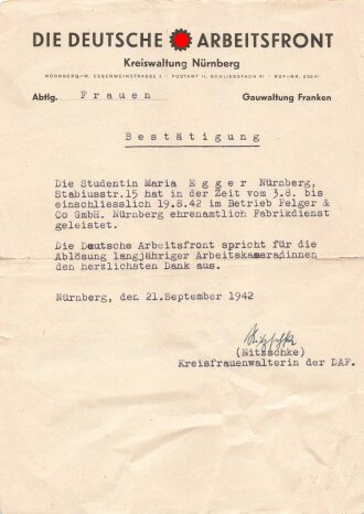 Bund Deutscher Mädel in der Hitler Jugend, Konvolut Ausweise und Papiere