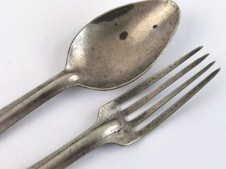 U.S. 1911 dated fork and spoon made by RIA