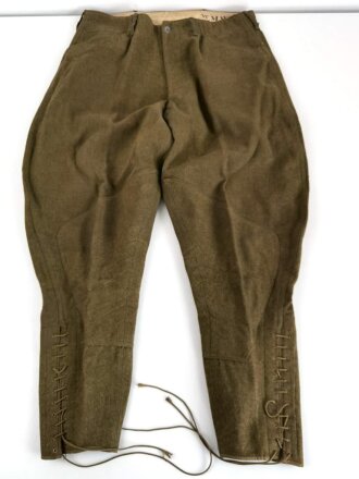 U.S. WWI wool service pants made by "Levy & Rosenthal New York 1918"