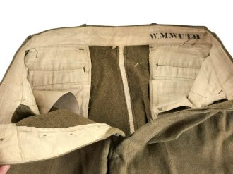 U.S. WWI wool service pants made by "Levy & Rosenthal New York 1918"