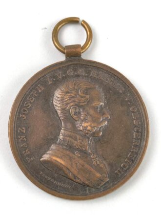 Österreich, bronzene Tapferkeitsmedaille, Bildnis Kaiser Franz Joseph