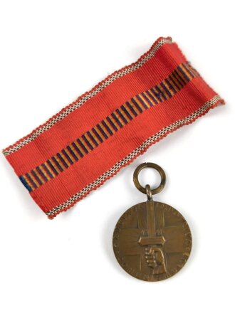 Rumänien,  Medaille Kreuzzug gegen den Kommunismus 1941,  Band beiliegend