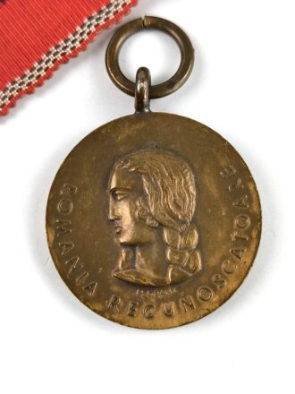 Rumänien,  Medaille Kreuzzug gegen den Kommunismus 1941,  Band beiliegend