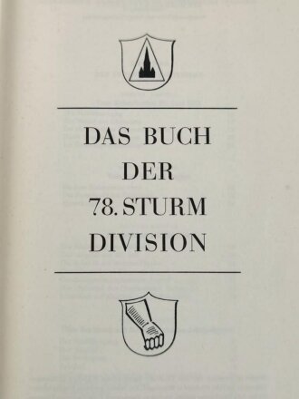 "Das Buch der 78. Sturmdivison", 327 Seiten,...