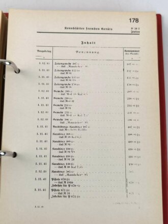 "Kennblätter fremden Geräts Heft 1 Handwaffen" Nachdruck von 1941, 384 Seiten, DIN A5