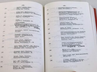 "Liste der Fertigungskennzeichen für Waffen, Munition und Gerät" Nachdruck von 1944, 782 Seiten, DIN A5