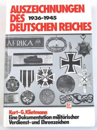 "Auszeichnungen des Deutschen Reiches 1936-1945", 255 Seiten, über DIN A5