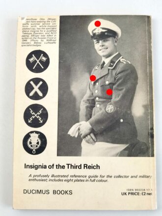 "Insignia of the Third Reich - Cloth Badges and Emblems" 144 Seiten, englisch, über DIN A5, gebraucht