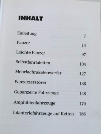 "Panzerfahrzeuge vom 1. Weltkrieg bis Heute", 320 Seiten, DIN A6