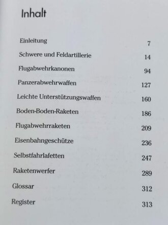 "Artillerie des 20. Jahrhunderts", 320 Seiten, DIN A6