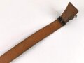 Österreich Bundesheer, Lederkoppel datiert 1973. Gesamtlänge 112cm, 45mm hoch