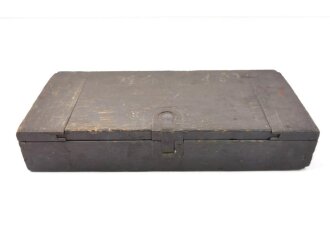 1.Weltkrieg, Zubehörkasten für MG08/15. Maße 37 x 17 x 6cm, höchstwahrscheinlich Originallack