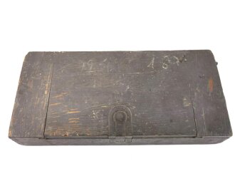 1.Weltkrieg, Zubehörkasten für MG08/15. Maße 37 x 17 x 6cm, höchstwahrscheinlich Originallack