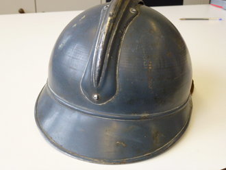 Frankreich 1.Weltkrieg Adrian Stahlhelm der Genie Truppen, Originallack, unberührtes Stück