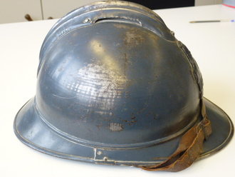 Frankreich 1.Weltkrieg Adrian Stahlhelm der Genie Truppen, Originallack, unberührtes Stück
