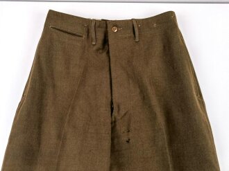 U.S.1945 dated Trousers, field, wool, size 30x31. Some...