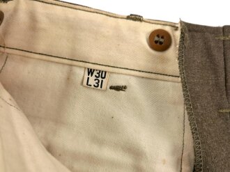 U.S.1945 dated Trousers, field, wool, size 30x31. Some moth damage