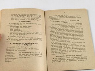 H.Dv. 395/3 "Gasabwehrdienst aller Waffen, Heft 3 Reinigen des Gasschutzgerät vom 1.8.41" 15 Seiten, gelocht