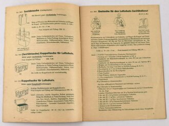 Katalog Reichsluftschutzbund "Luftschutz-Sanitäts- Ausrüstungen Nr. 108" 15 Seiten, DIN A5