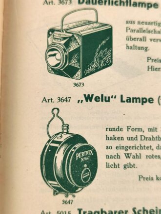 Katalog Reichsluftschutzbund "Luftschutz-Sanitäts- Ausrüstungen Nr. 108" 15 Seiten, DIN A5