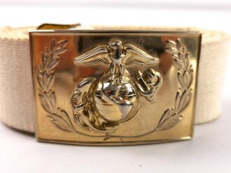 U.S.Marine Corps, Dress belt and buckle, emblem style adopted in 1955. Total length as is93cm