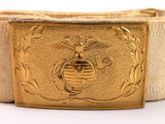 U.S.Marine Corps, Dress belt and buckle, emblem style adopted in 1955. Total length as is92cm