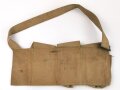 U.S. WWI Bandoleer for 6 BAR ( Browning Automatic Rifle) magazines. Left side, used, dated 1918