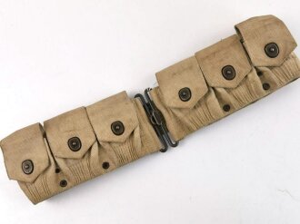 U.S. WWI,  10 pocket cartridge belt, used,  good condition