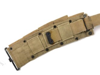 U.S. WWII cartridge belt for M1 rifle, 10 pocket, well used