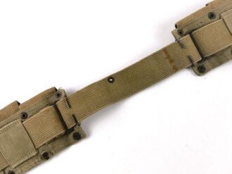 U.S. WWII cartridge belt for M1 rifle, 10 pocket, well used