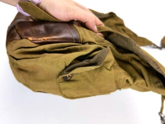 U.S. WWI, Offivcers musette bag. Used, good condition, named
