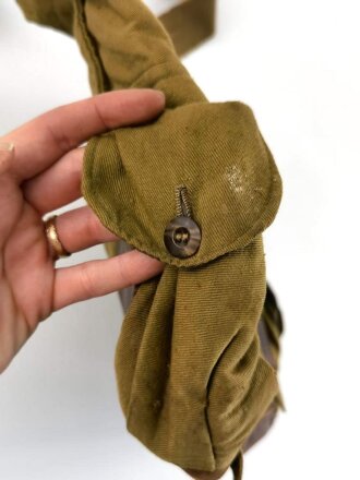 U.S. WWI, Offivcers musette bag. Used, good condition, named