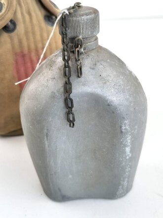 U.S. WWI, Modell 1910 canteen. Fragile cover, dated 1917, bottle dated 1918, no cup