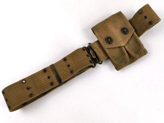 U.S. WWI,  pistol belt with attached pistol magazine pouch