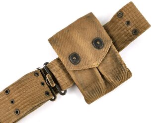 U.S. WWI,  pistol belt with attached pistol magazine pouch