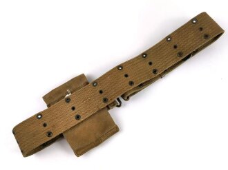 U.S. WWI,  pistol belt with attached pistol magazine pouch