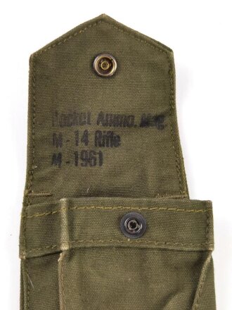 U.S. Vietnam war M-1961 Pocket Ammunition Magazine M14 rifle ,