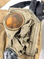 U.S. WWI,  gasmask in bag , model CEM ( Corrected english model) tube dry, mask good